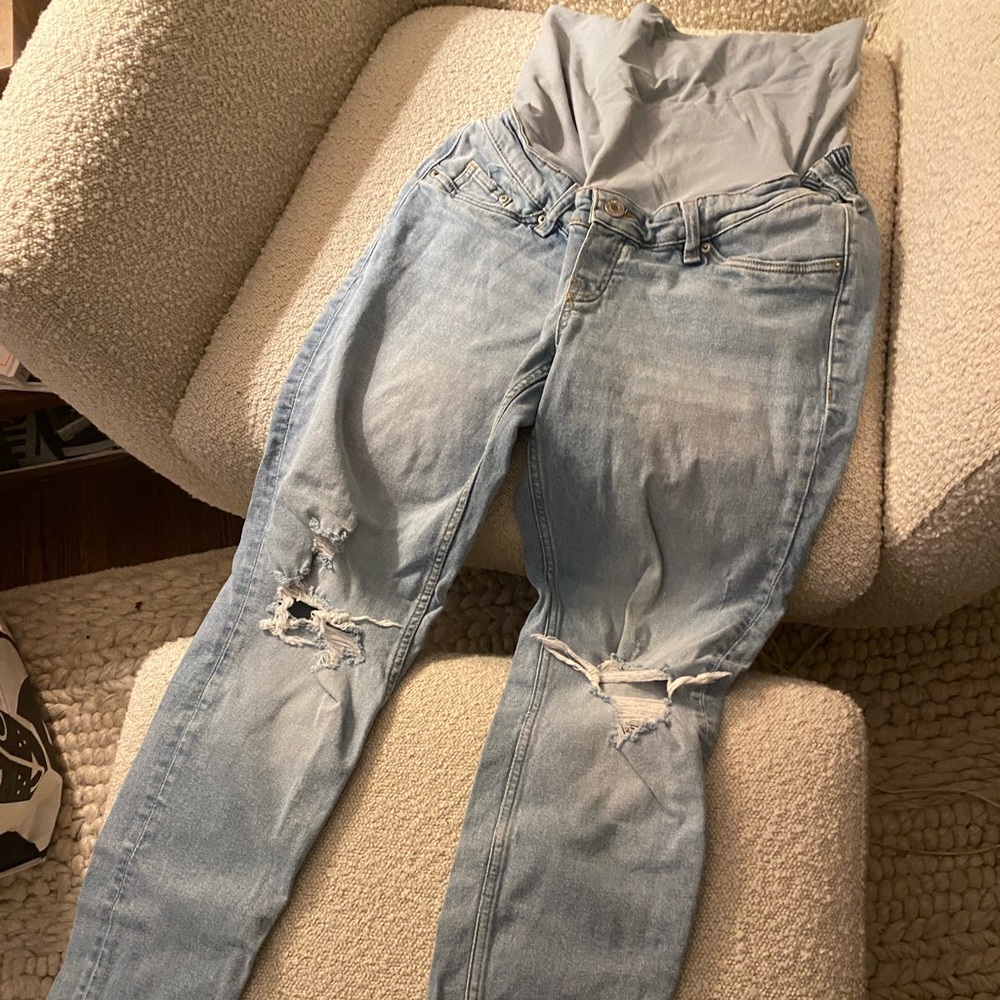 H & M maternity jeans with full panel